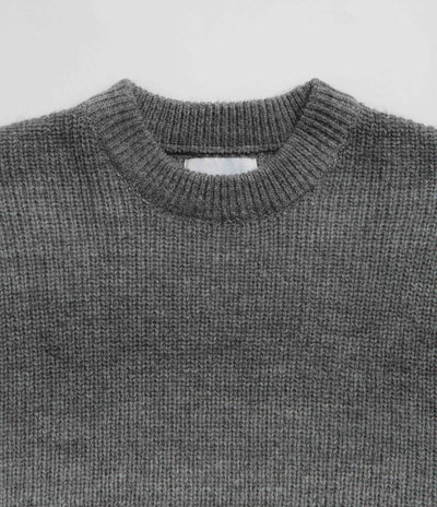 Butter Goods Beams Knit Sweatshirt - Charcoal