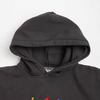 Butter Goods Bouquet Embroidered Hoodie - Washed Black thumbnail