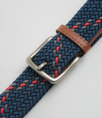 Butter Goods Braided Belt - Navy / Multi