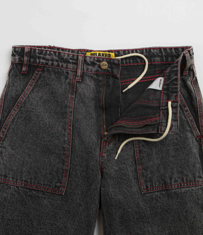 Butter Goods Breakdown Relaxed Jeans - Acid Wash Black