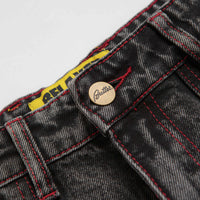 Butter Goods Breakdown Relaxed Jeans - Acid Wash Black thumbnail