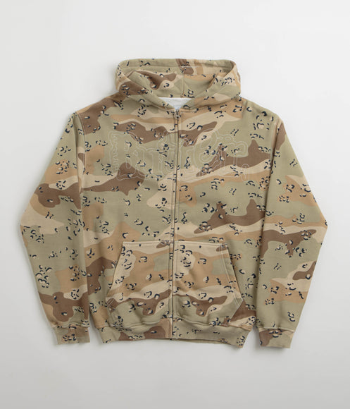 Butter Goods Breakdown Zip-Thru Hoodie - Desert Camo