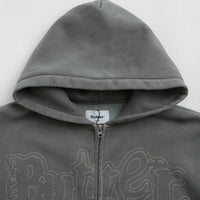 Butter Goods Breakdown Zip-Thru Hoodie - Washed Black thumbnail