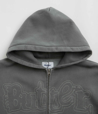 Butter Goods Breakdown Zip-Thru Hoodie - Washed Black