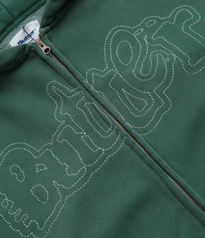 Butter Goods Breakdown Zip-Thru Hoodie - Washed Fern