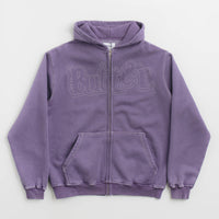 Butter Goods Breakdown Zip-Thru Hoodie - Washed Purple thumbnail