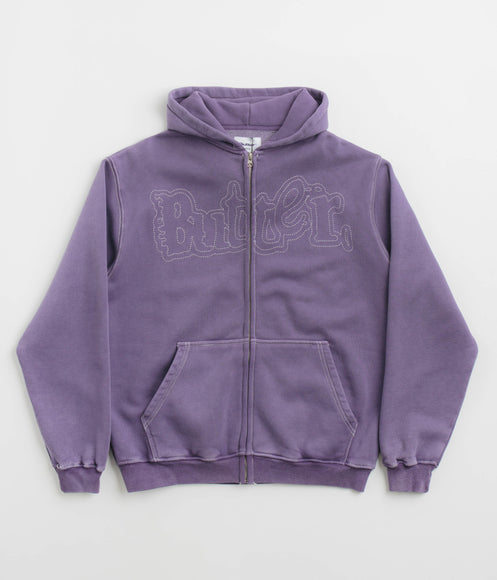 Butter Goods Breakdown Zip-Thru Hoodie - Washed Purple