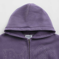 Butter Goods Breakdown Zip-Thru Hoodie - Washed Purple thumbnail