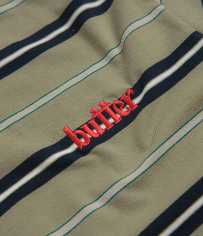 Butter Goods Bryce Striped T-Shirt - Sage