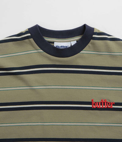 Butter Goods Bryce Striped T-Shirt - Sage