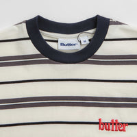 Butter Goods Bryce Striped T-Shirt - White thumbnail