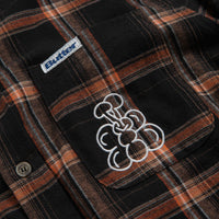 Butter Goods Bugs Flannel Shirt - Black thumbnail