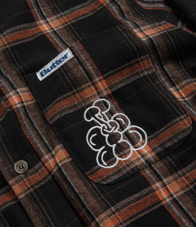 Butter Goods Bugs Flannel Shirt - Black