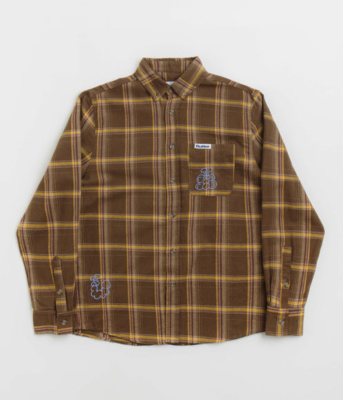 Butter Goods Bugs Flannel Shirt - Chestnut