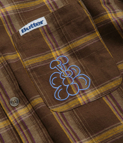 Butter Goods Bugs Flannel Shirt - Chestnut