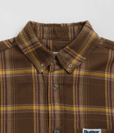 Butter Goods Bugs Flannel Shirt - Chestnut