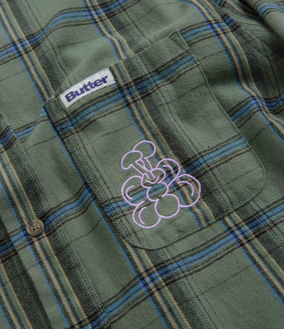 Butter Goods Bugs Flannel Shirt - Sage