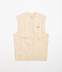 Butter Goods Cable Knit Vest - Bone