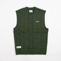 Butter Goods Cable Knit Vest - Forest thumbnail