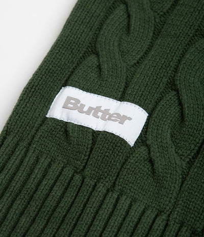 Butter Goods Cable Knit Vest - Forest