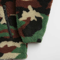 Butter Goods Camo Sherpa Jacket - Forest Green thumbnail