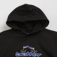 Butter Goods Corrosive Applique Hoodie - Black thumbnail