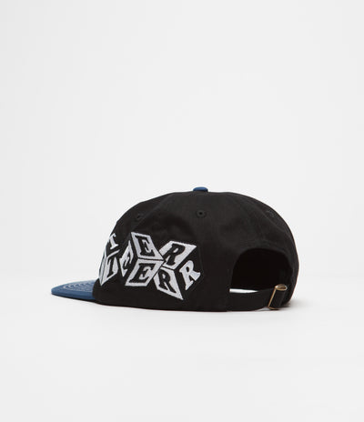 Butter Goods Cubes Cap - Black / Royal Blue