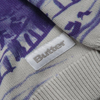 Butter Goods Davide Knit Sweatshirt - Grey thumbnail