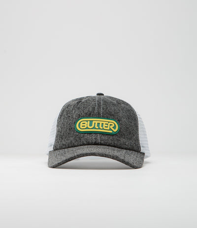 Butter Goods Denim Trucker Cap - Gun Metal