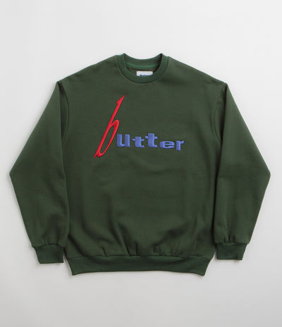 Butter Goods Device Crewneck Sweatshirt - Dark Green