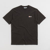 Butter Goods Distressed Pigment Dye T-Shirt - Black thumbnail