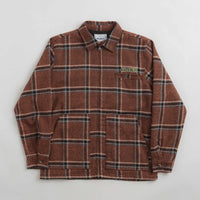 Butter Goods Dougie Plaid Overshirt - Rust / Black / White thumbnail