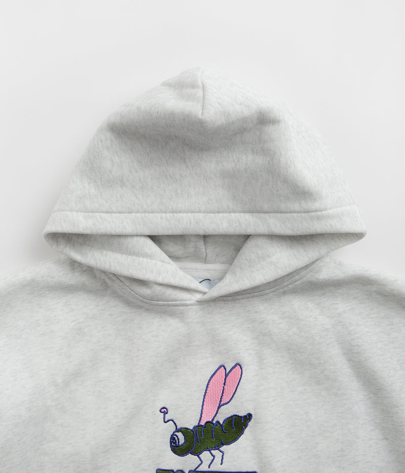BUTTER GOODS FLORAL EMBROIDERED HOODIE - TAN - PLA Skateboarding