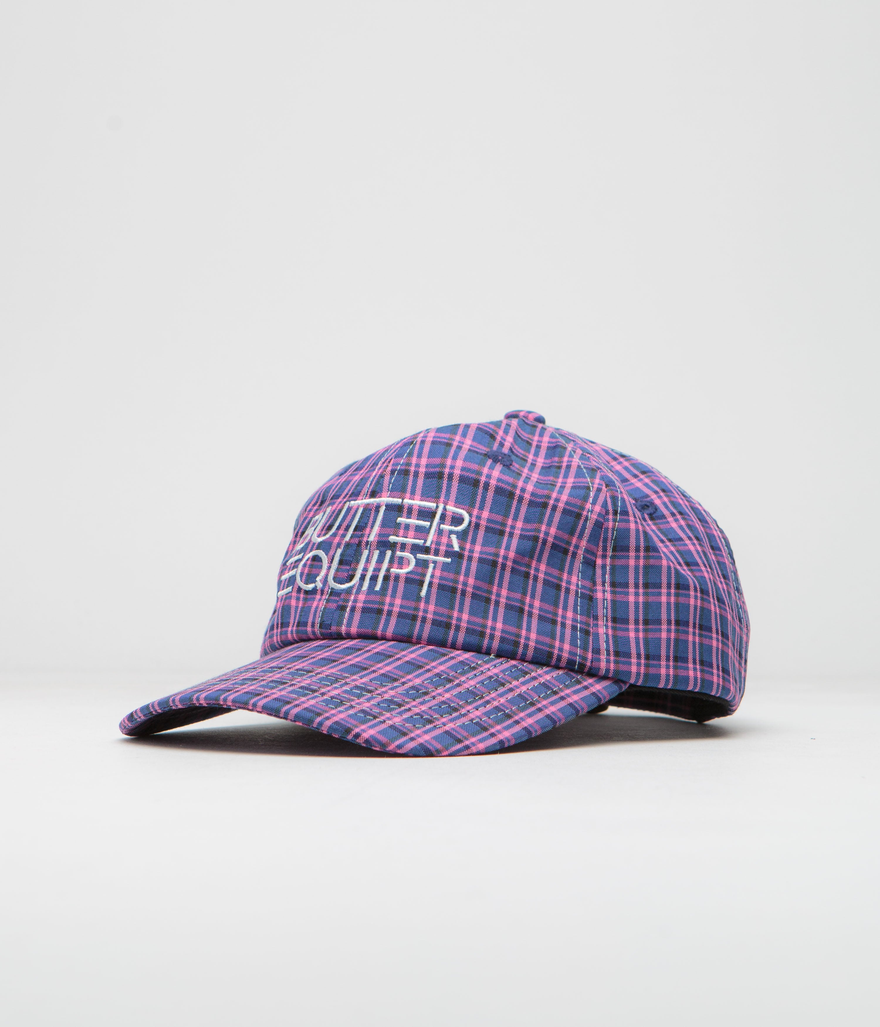 Stussy Big Logo Striped Low Pro Cap - Charcoal | Flatspot