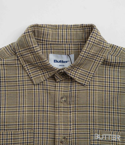 Butter Goods Equipt Plaid Shirt - Olive