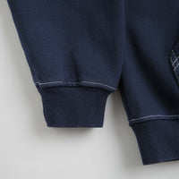 Butter Goods Fabric Applique Zip-Thru Hoodie - Navy thumbnail