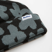 Butter Goods Floral Beanie - Black thumbnail