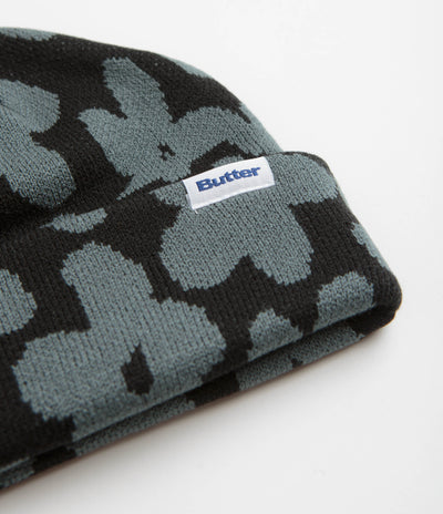 Butter Goods Floral Beanie - Black