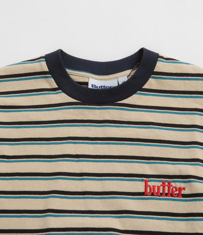 Butter Goods Gardens Stripe T-Shirt - Stone