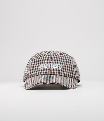 Butter Goods Gingham Cap - Brown / Navy