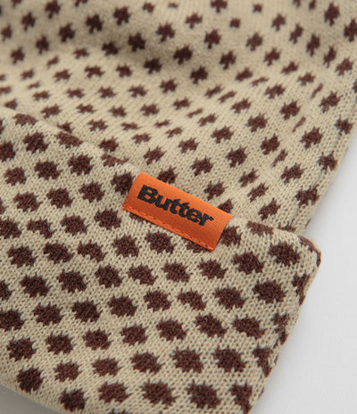 Butter Goods Halftone Cuff Beanie - Brown