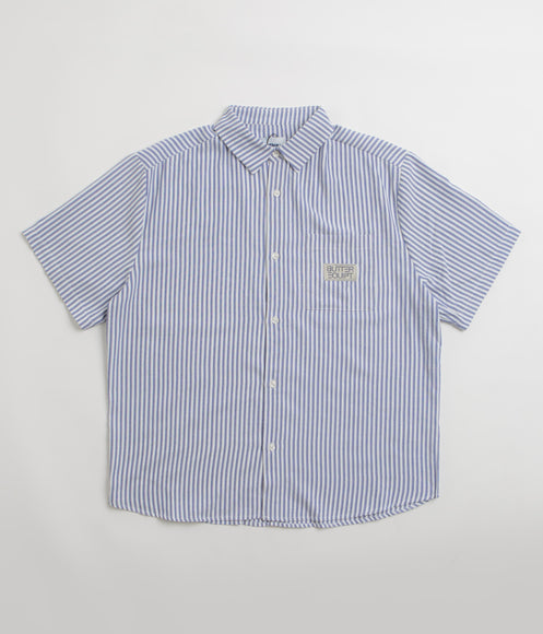 Butter Goods Hickory Short Sleeve Shirt - Blue Stripe