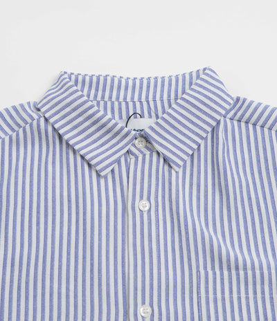 Butter Goods Hickory Short Sleeve Shirt - Blue Stripe