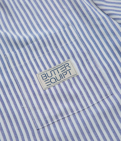 Butter Goods Hickory Short Sleeve Shirt - Blue Stripe