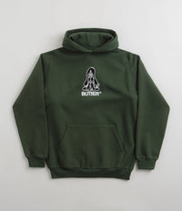 Butter Goods Hound Embroidered Hoodie - Dark Green