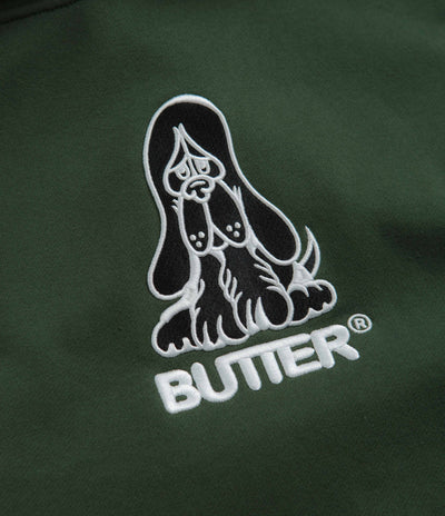 Butter Goods Hound Embroidered Hoodie - Dark Green