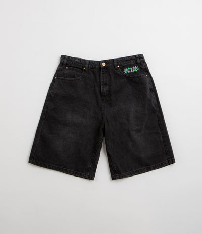 Butter Goods Ink Denim Shorts - Worn Black