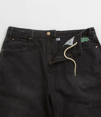 Butter Goods Ink Denim Shorts - Worn Black