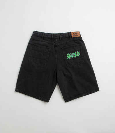 Butter Goods Ink Denim Shorts - Worn Black