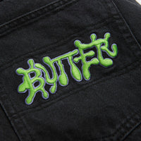 Butter Goods Ink Denim Shorts - Worn Black thumbnail